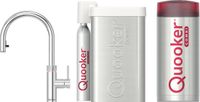 Quooker Flex Kokendwaterkraan - C uitloop - COMBI+ en CUBE reservoir - 5 in 1 - Chroom