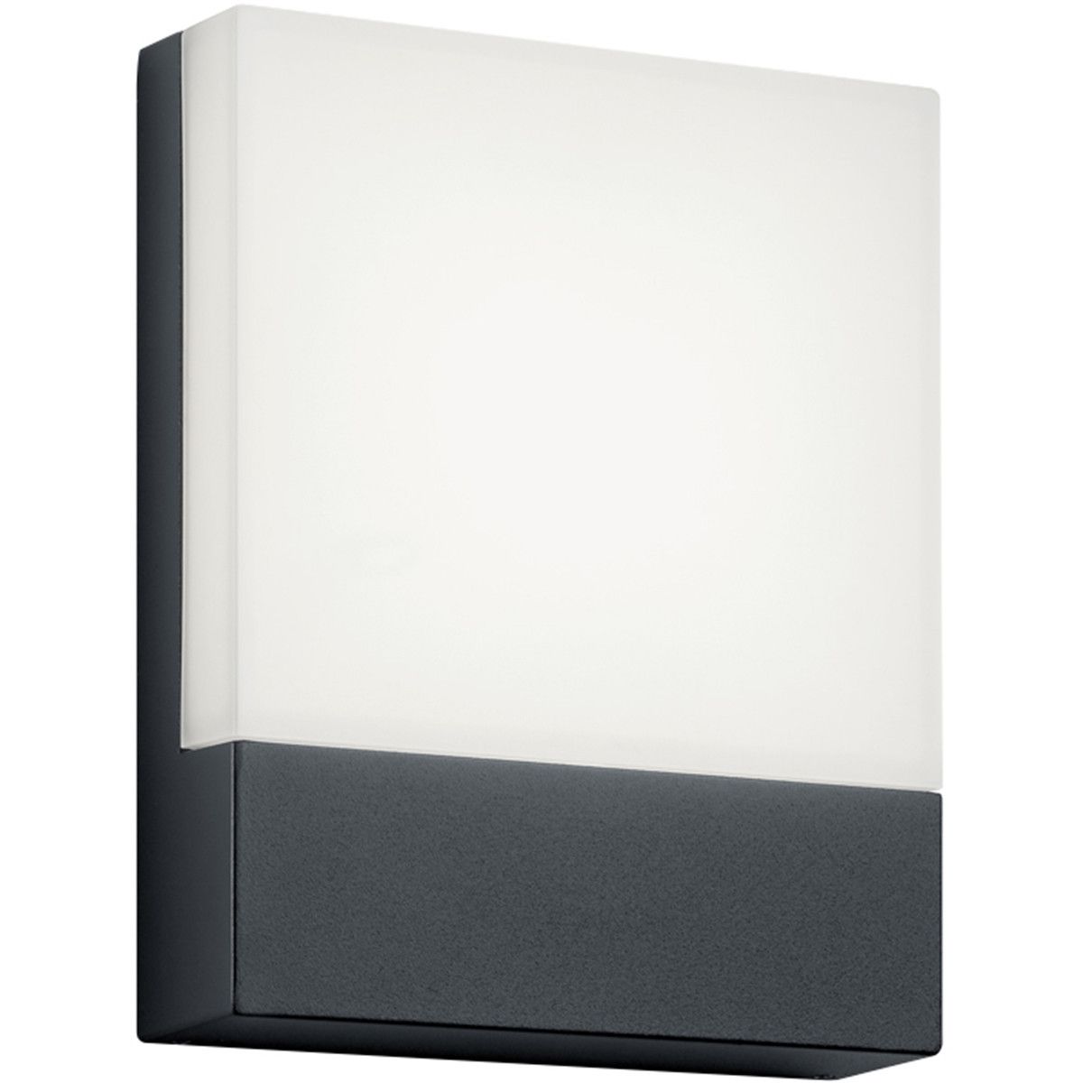 BES LED Huisnummer Verlichting Trion Pecano - 6W - Warm Wit 3000K - Mat Zwart - Aluminium