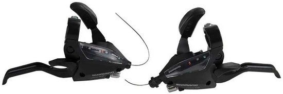 Shimano ST-EF500 3x8s Versnellingshendel Set Zilver