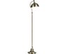 Homcom staande lamp - verstelbare hoek - vintage design - brons