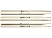 Vater Drumsticks VSP35ACL - 5A Classics Series - Hickory - Houten Tip - 3 Paar Pack