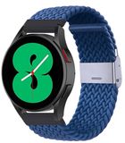 By Qubix - Braided nylon bandje - Blauw - geschikt voor Huawei Watch 5 - 46mm
