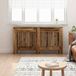 VidaXL Radiator cover old wood 152 x 19 x 81.5 cm carved wood