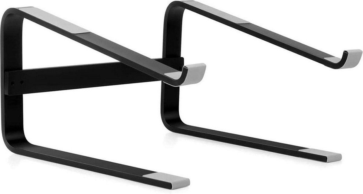 LuxeBass Universeel Laptop standaard (zwart) | Laptophouder | Aluminium - LB557