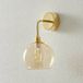 EBB & FLOW Rowan wandlamp goud, kap goud-rookkleurig