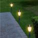 Lumineo Nova - Set de 6 éclairages de jardin solaires LED - Acier inoxydable - 26 cm