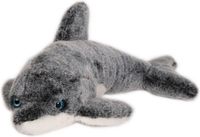 Inware Pluche Dolfijn Knuffeldier - Grijs/Wit - 43 cm