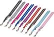 Nobby Trainingslijn met Swarovski kristallen fuchsia 200 x 1,6 cm