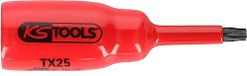 KS TOOLS 3/8" Bit-Stecknuss mit Schutzisolierung für Torx-Schrauben, T10, kurz