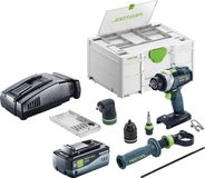 Festool TPC 18/4 Basic Set accu-slagboormachine 18 V 75 Nm borstelloos + 1x accu 8.0 Ah + snellader + systainer