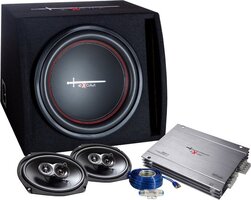Excalibur X2 Trunkpack 12" Subwoofer Set with Speakers, Amplifier & Cable Set