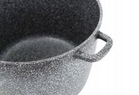 Elitehoff Marmite Pot 6L met Marmercoating - Grijs