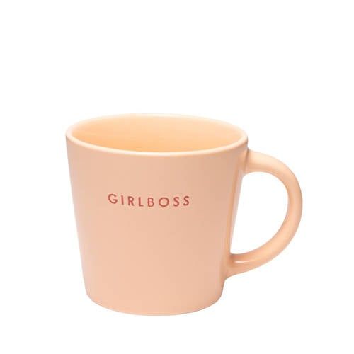Vondels cappuccino mok GIRLBOSS salmon (250 ml)