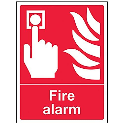 V Safety VSafety Fire Alarm Sign - 150mm x 200mm - Zelfklevende Vinyl
