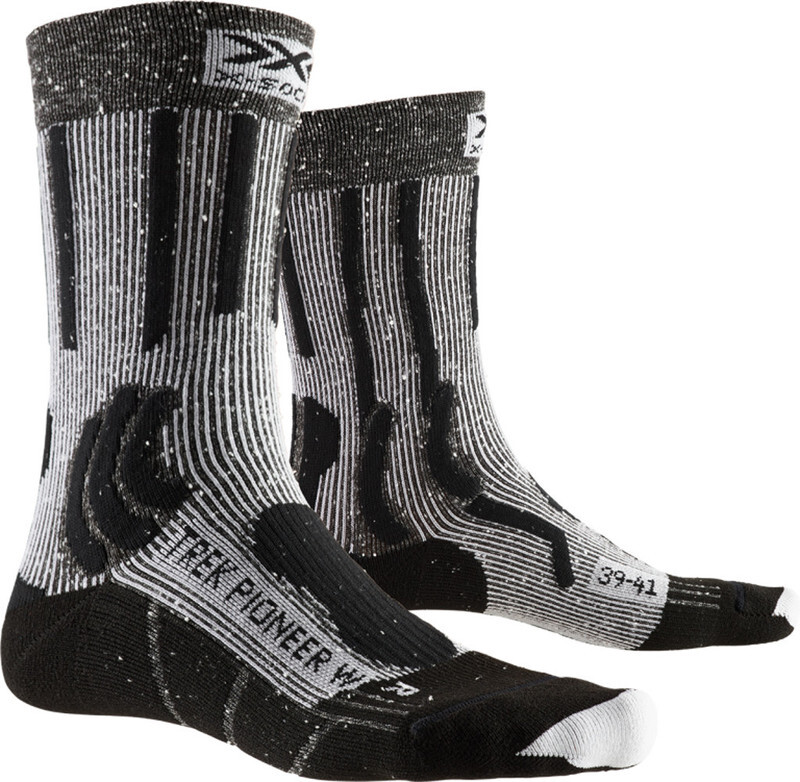 X-SOCKS Trek Pioneer Sokken Dames, opal black/flocculus white EU 41-42 2019 Trekking- & Wandelsokken