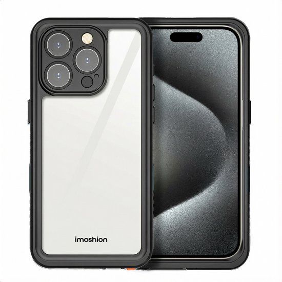 imoshion Waterproof 360 Case voor de Apple iPhone 16 Pro Max - Zwart