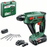 Bosch Uneo Maxx accuboormachine met hamerfunctie, 18V, 0,6J, SDS, inclusief 1x 2,5 Ah accu, oplader AL1830CV, accessoires en koffer