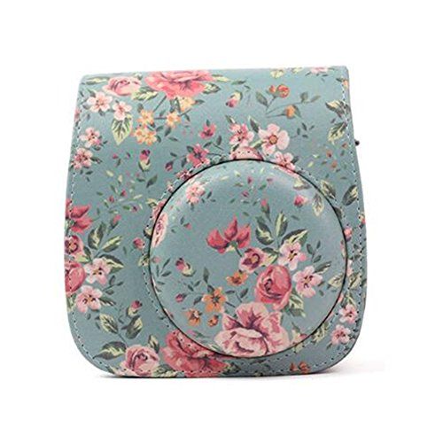 JXE CLOVER Vintage Rose PU Lederen Compacte Case Tas voor Fujifilm Instax Mini 8/9 Camera