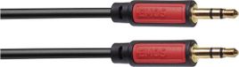 Emos SM5003 audio kabel 3 m 3.5mm Zwart, Rood