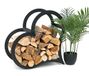 DanDiBo Houtrek voor houtkachel, metaal, zwart, staand, hartvormig, 52 cm