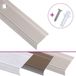 vidaXL - Trapneuzen - L-vormig - 5 stuks - 90 cm - Aluminium - Champagnekleurig