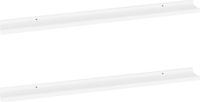 vidaXL Wandschappen 2 st 100x9x3 cm wit