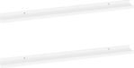 vidaXL Wandschappen 2 st 100x9x3 cm wit