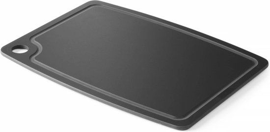 HENDI Duurzame houtvezel snijplank – zwart – 300x235 mm – vaatwasmachinebestendig – non-slipvoeten