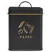 COOK CONCEPT BT6821 Boîte à pâtes élégante en métal, design noir et or, hermétique pour un stockage optimal, facile à nettoyer, grande capacité, 1,5 l, noir et or