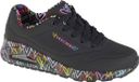 Skechers Uno-Loving Love 155506-BBK Zwart Dames Sneakers Maat 35.5
