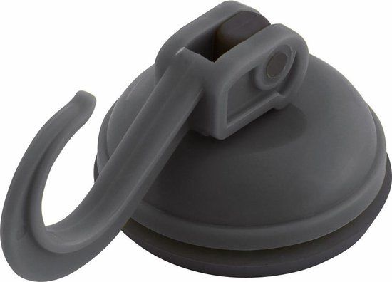 Eurotrail Zuignap met haak - 2 stuks - Charcoal