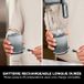 NINJA Blast Max Draagbare Blender, 530 ml, 2 uur batterijduur, draadloos, zilver