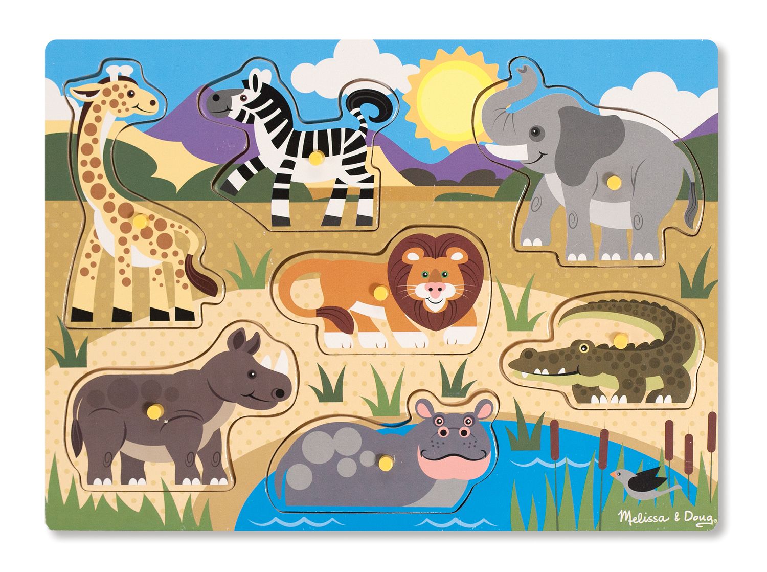 Melissa & Doug 19054 - Puzzel - Dieren - Hout - Unisex - Vanaf 2 Jaar