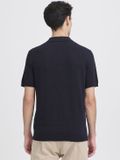 Casual Friday Heren Poloshirt Dark Blue Katoen-lyocellmix Regular Fit