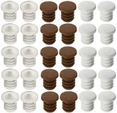 cyclingcolors 10 x aanslagbuffer boren siliconen rubber deurbuffer 6 mm meubels laden kast deurdemper bruin wit transparant (bruin)