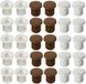 cyclingcolors 10 x aanslagbuffer boren siliconen rubber deurbuffer 6 mm meubels laden kast deurdemper bruin wit transparant (bruin)