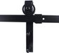 Barn Deur Hardware Kit Klassieke Vintage Schuifdeur Rail Kit Kast Top Mount Hanger Roller Track Rail Kit Noir (1830mm)