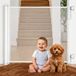 Elzusha - Barrière d'escalier roulante - 80x130 CM - Barrière de sécurité pour bébé et animaux domestiques