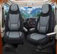 Bremer Sitzbezüge Hymer Premium Camper stoelhoezen voor C1 in Schwarz/Grau (2 losse stoelen)