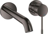Grohe Essence Wastafelmengkraan, Wandmontage, 2-Gats, Maat M, Donkergrijs, 110mm Afstand