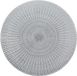 Zeller placemats - 8x - rond - zilverkleurig - met geponste gaatjes - dia 41 cm