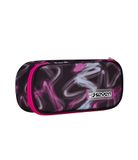 Seven Pennenetui Round Plus, Zwart/Roze