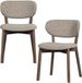 WOOOD Udar Eetkamerstoelen Houten Frame - Donkerbruin - Set van 2