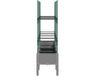 vidaXL Plantenbak met latwerk 160x40x142,5 cm polypropeen lichtgrijs