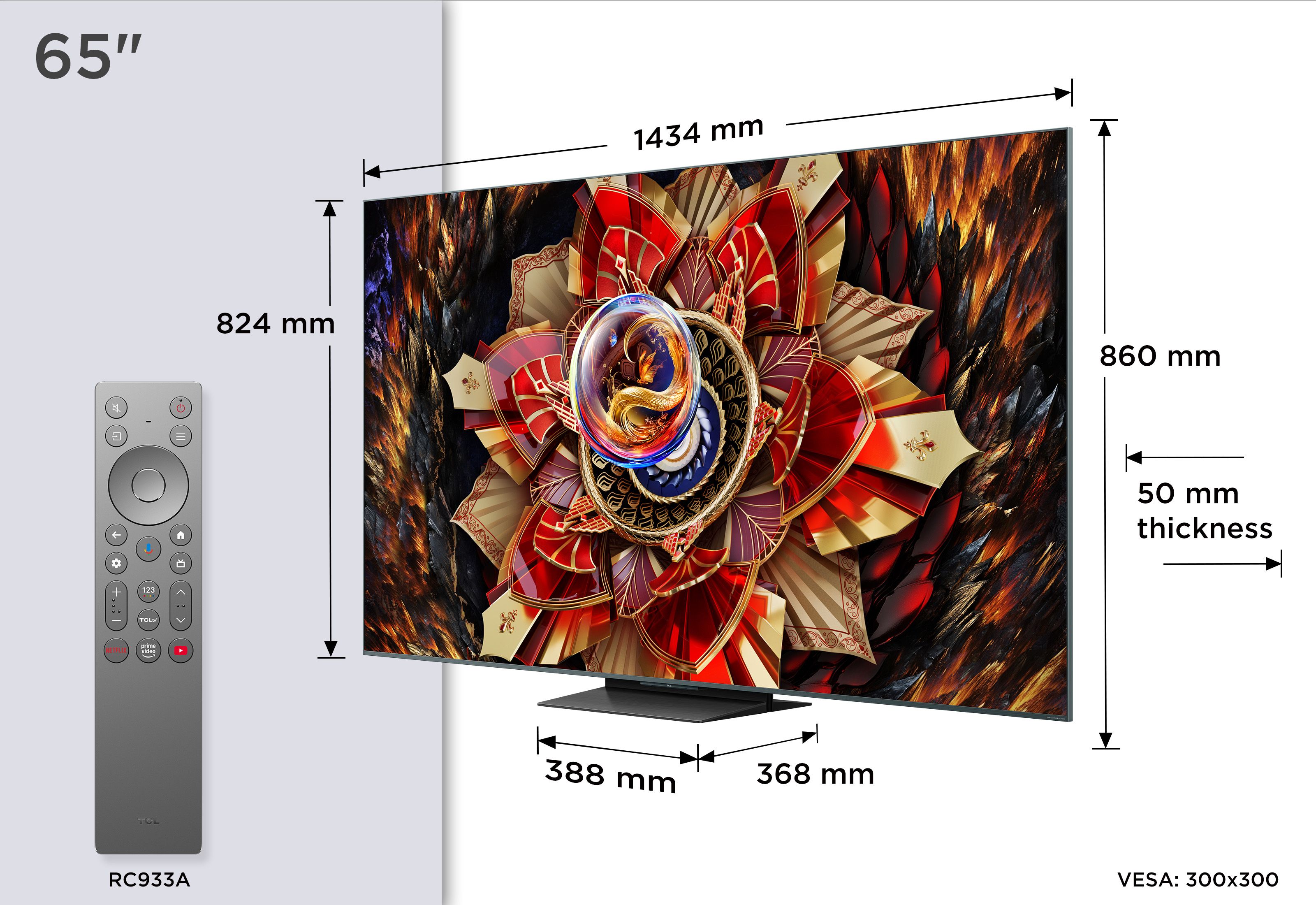 TCL 65C9K / QLED MiniLED screen / 65 inch / 2025
