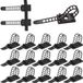 Unyqoos® Set van 50 verstelbare nylon kabelhouders - Noir