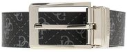 GUESS riem Milano Adjustable & Reversible Belt H35 W95 Dark Black zwart