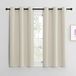 NICETOWN Korte gordijnen, set van 2, H 137 x B 107 cm, lichtbeige