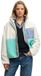 Superdry Colour Block Fleece Jas Dames Off White