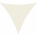 Voile d'ombrage Voile de parasol Tissu Oxford Triangulaire 3x3x3 m Crème